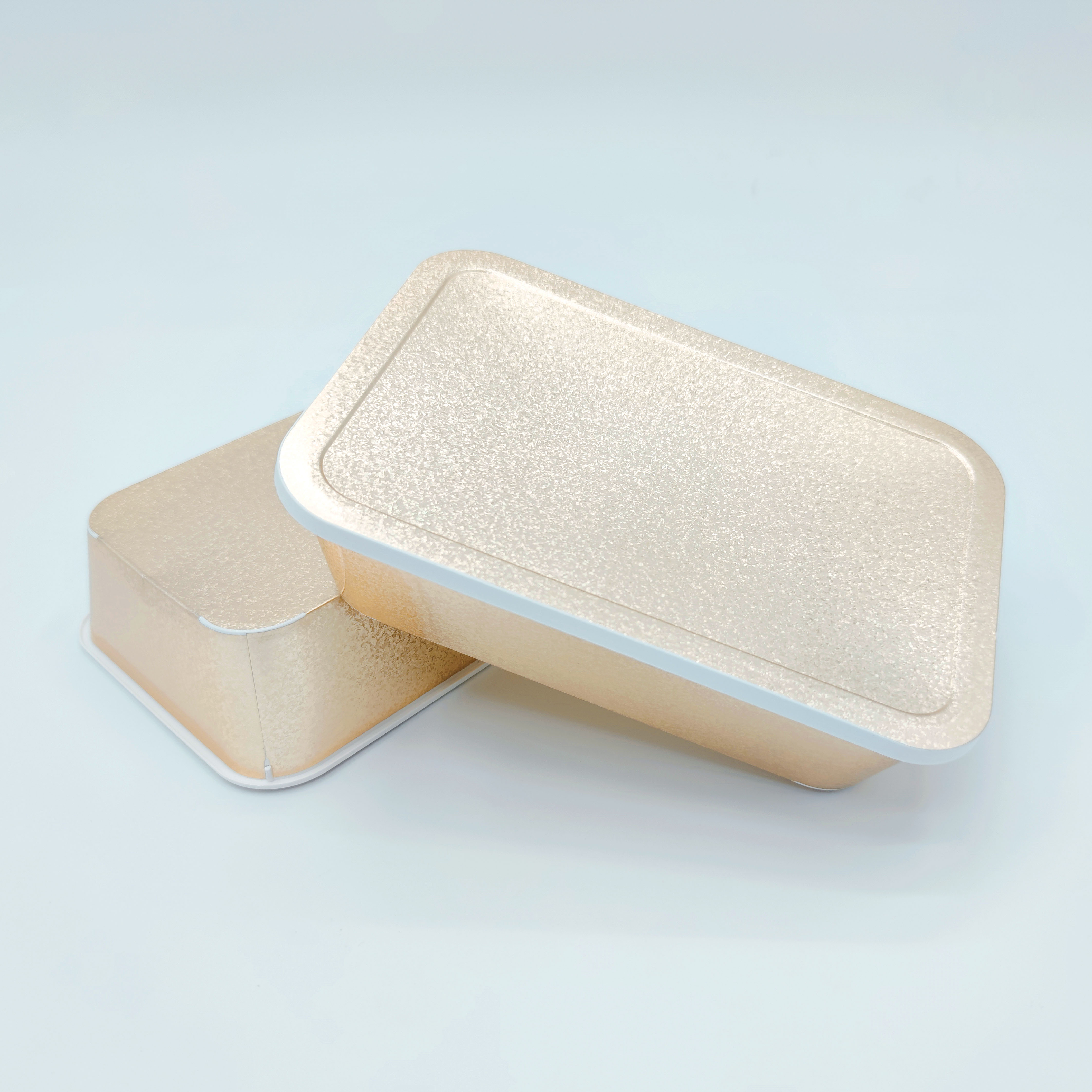 Gold and silver laser lunch box